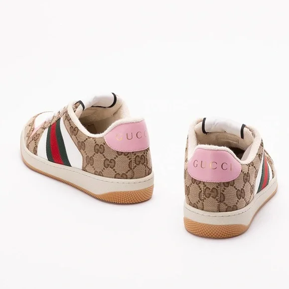 New in box still GUCCI Screener GG logo web stripe sneakers - Picture 4 of 5
